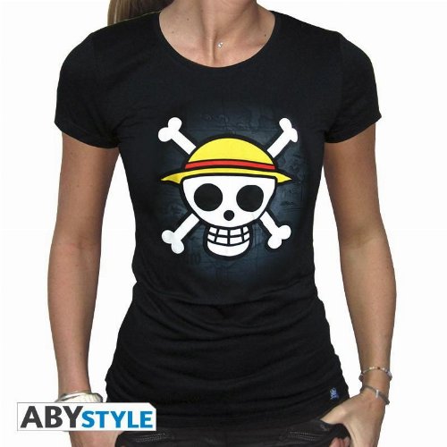 One Piece - Straw Hat Skull Γυναικείο Black T-shirt
(XL)