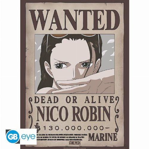 One Piece - Wanted Nico Robin Αυθεντική Αφίσα
(52x38cm)