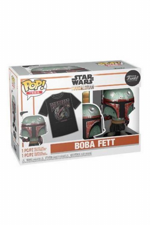 Συλλεκτικό Funko Box: Star Wars The Mandalorian - Boba
Fett Funko POP! with T-Shirt
