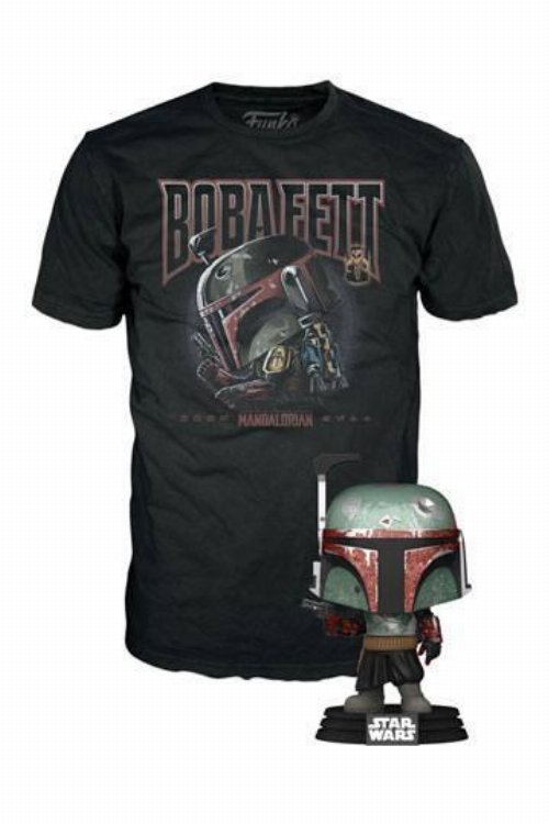 Συλλεκτικό Funko Box: Star Wars The Mandalorian - Boba
Fett Funko POP! with T-Shirt (M)