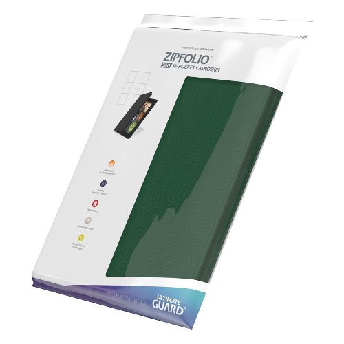 Ultimate Guard 18-Pocket Zipfolio Pro-Binder -
XenoSkin Green