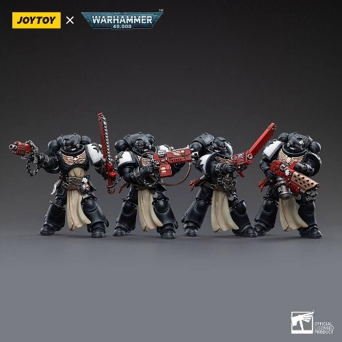 Warhammer 40000 - Black Templars Army Primaris
Crusader Squad 4-Pack Action Figures (12cm)