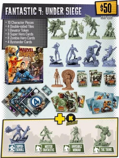 Expansion Marvel Zombies: A Zombicide Game -
Fantastic Four: Under Siege