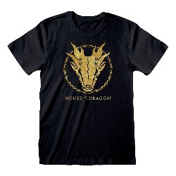 House of the Dragon - Gold Ink Skull T-Shirt
(M)