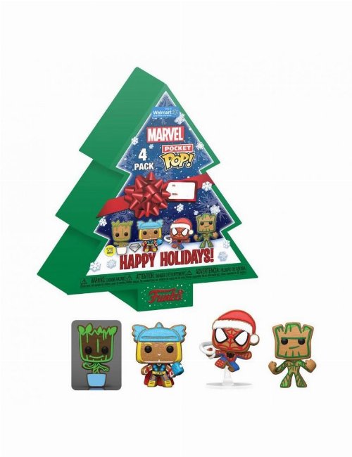 Funko Pocket POP! Marvel: Holiday - Christmas Tree
4-Pack Φιγούρες (Exclusive)