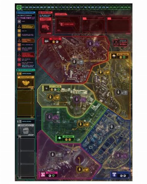 Board Game Cyberpunk 2077: Gangs of Night
City