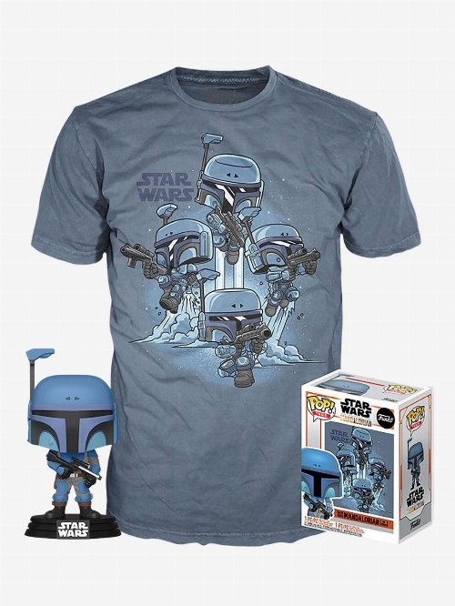 Συλλεκτικό Funko Box: Star Wars: The Mandalorian -
Deathwatch Mandalorian Funko POP! with T-Shirt