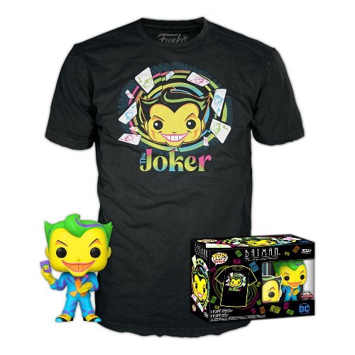 Funko Box: DC Comics - Joker (Black Light) Funko
POP! with T-Shirt (S)