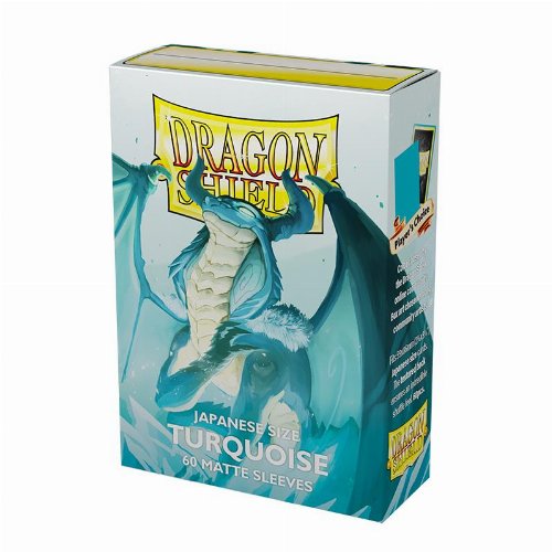 Dragon Shield Sleeves Japanese Small Size -
Matte Turquoise (60 Sleeves)