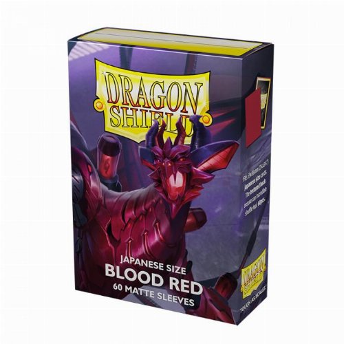 Dragon Shield Sleeves Japanese Small Size -
Matte Blood Red (60 Sleeves)