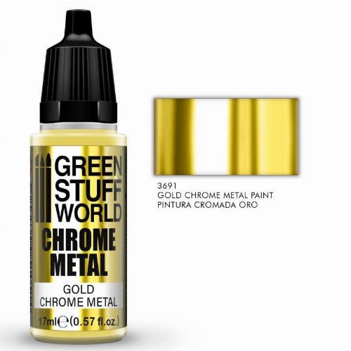Green Stuff World Metallic Paint - Chrome Gold Χρώμα
Μοντελισμού (17ml)