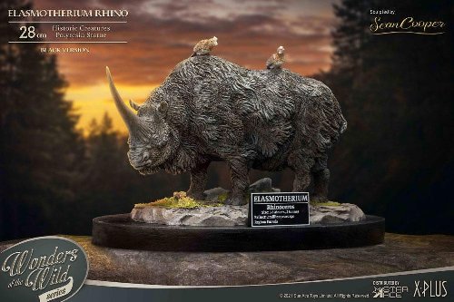 Elasmotherium - Rhino (Black) Φιγούρα Αγαλματίδιο
(28cm)