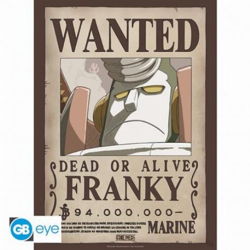 One Piece - Wanted Franky Αυθεντική Αφίσα
(52x38cm)