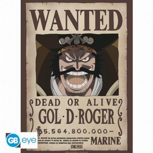 One Piece - Wanted Gol D. Roger Αυθεντική Αφίσα
(52x38cm)
