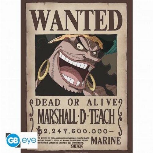 One Piece - Wanted Blackbeard Αυθεντική Αφίσα
(52x38cm)