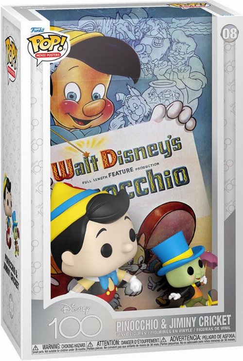 Figure Funko POP! Movie Posters: Disney (100th
Anniversary) - Pinocchio and Jiminy Cricket #08