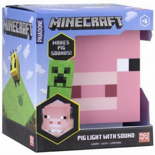 Minecraft - Pig Φωτιστικό με Ήχο