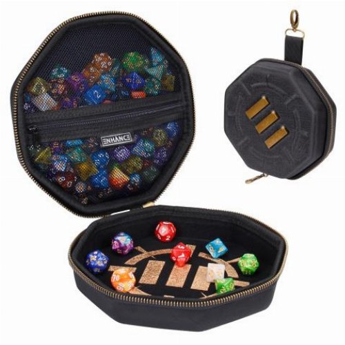 Enhance Gaming Dice Case & Rolling Tray -
Black