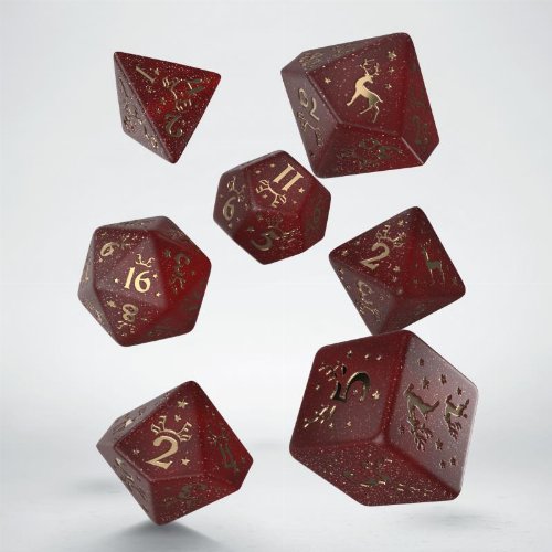 Christmas Dice Set - Red &
Gold