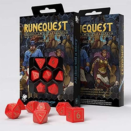 RuneQuest Dice Set - Red &
Gold