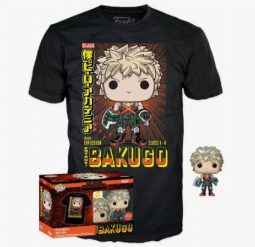 Συλλεκτικό Funko Box: My Hero Academia - Bakugo
(Metallic) POP! με T-Shirt (M)