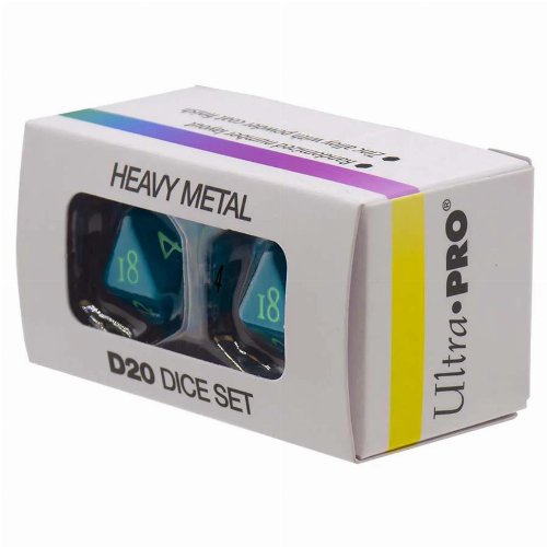 Ultra Pro - Vivid Teal Heavy Metal D20 Σετ
Ζάρια