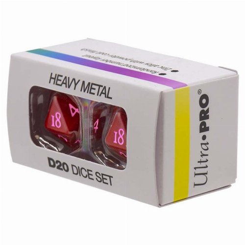 Ultra Pro - Vivid Red Heavy Metal D20 Σετ
Ζάρια