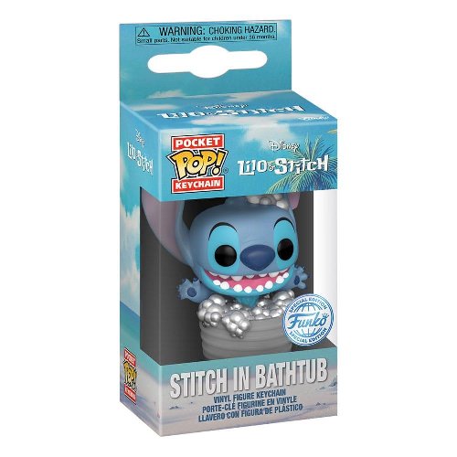 Funko Pocket POP! Μπρελόκ Disney: Lilo & Stitch -
Stitch in Bathtub Φιγούρα (Limited)