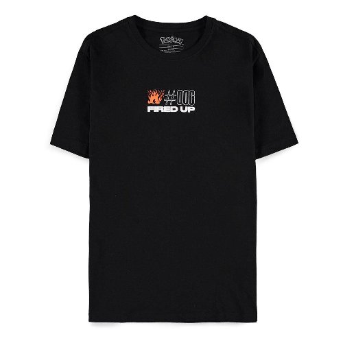 Pokemon - #006 Fired Up Black T-shirt