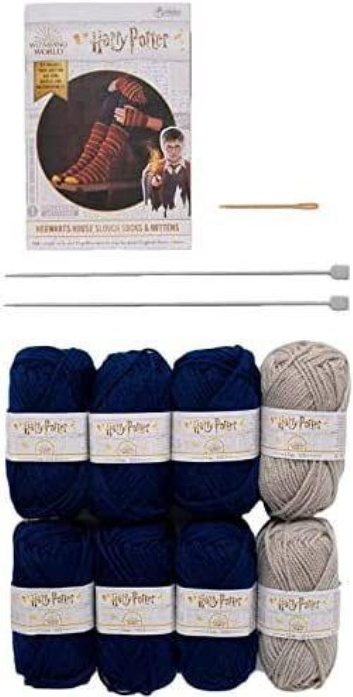 Harry Potter - Ravenclaw Slouch Socks and
Mittens Knitting Kit