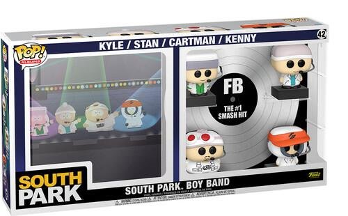 Funko POP! Deluxe Albums: South Park Boy Band -
Kyle, Stan, Cartman, Kenny Figures #42