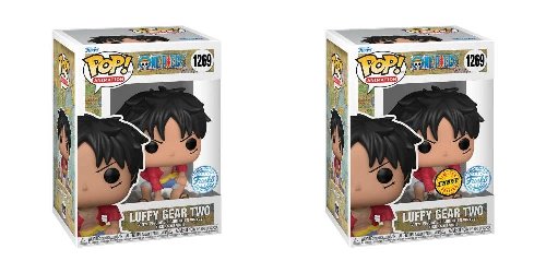 Figures Funko POP! Bundle of 2: One Piece -
Luffy Gear Two #1269 & Chase (Exclusive)