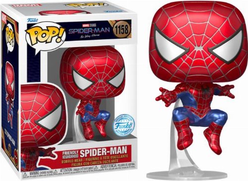 Φιγούρα Funko POP! Marvel: Spider-Man No Way Home -
Spider-Man Friendly Neighborhood (Leaping) (Metallic) #1158
(Exclusive)
