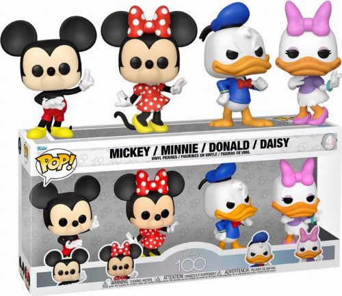 Φιγούρες Funko POP! Disney (100th Anniversary) -
Mickey, Minnie, Donald, Daisy 4-Pack (Exclusive)
