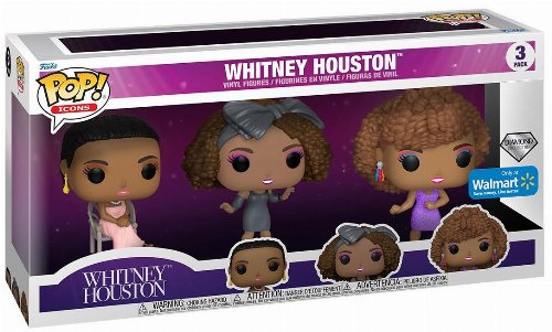 Φιγούρες Funko POP! Icons - Whitney Houston (Diamond
Collection) 3-Pack (Exclusive)