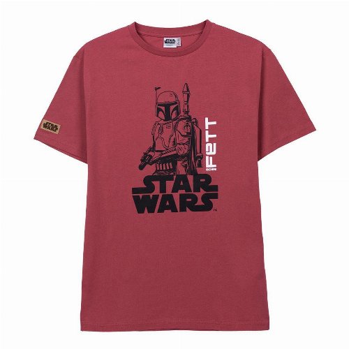 Star Wars - Boba Fett Wine Red T-shirt