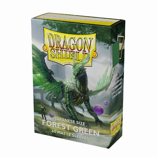 Dragon Shield Sleeves Japanese Small Size - Matte
Forest Green (60 Sleeves)