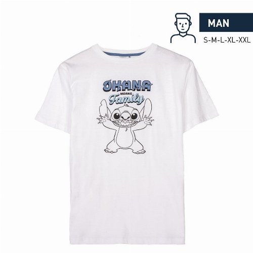 Disney - Stitch Ohana White T-shirt
(XXL)