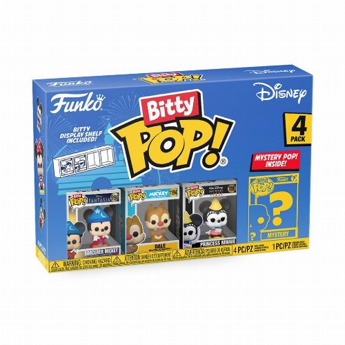 Funko Bitty POP! Disney - Sorcerer Mickey, Dale,
Princess Minnie & Chase Mystery 4-Pack Φιγούρες