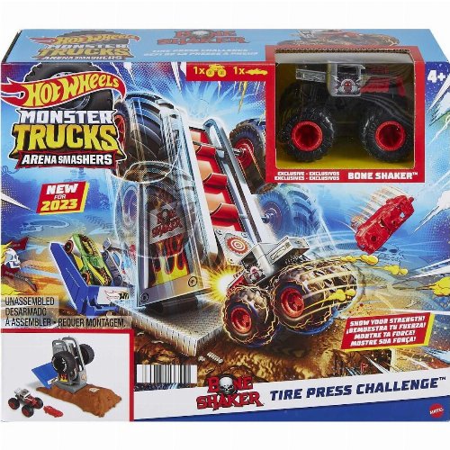 Hot Wheels Monster Trucks: Arena Smashers - Bone
Shaker Tire Press Challenge (HNB88)