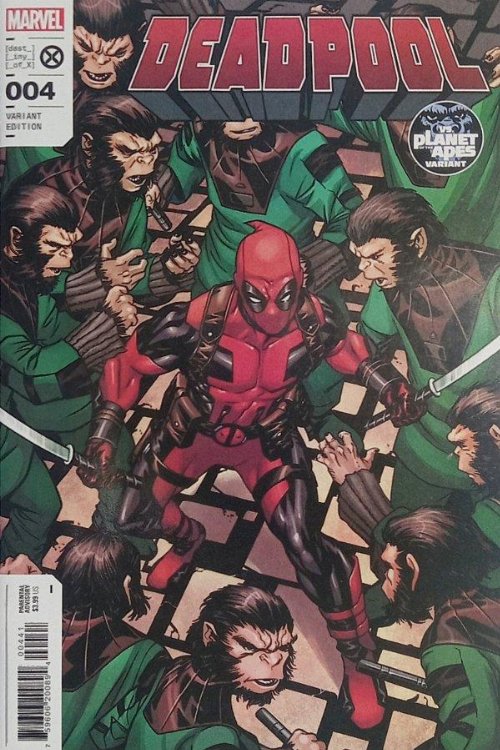 Τεύχος Κόμικ Deadpool #4 Mckone Planet Of The Apes
Variant Cover