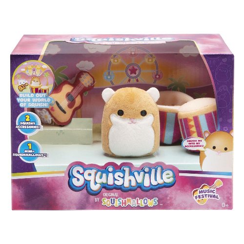 Λούτρινο Squishmallows - Squishville Mini: Music
Festival Accessories Set (5cm)
