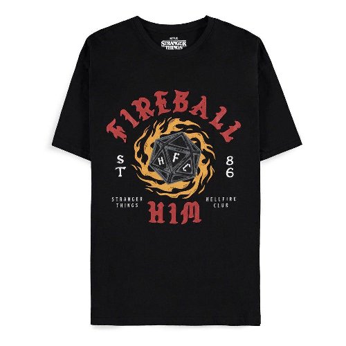 Stranger Things - Fireball Him V2 Black T-Shirt
(L)