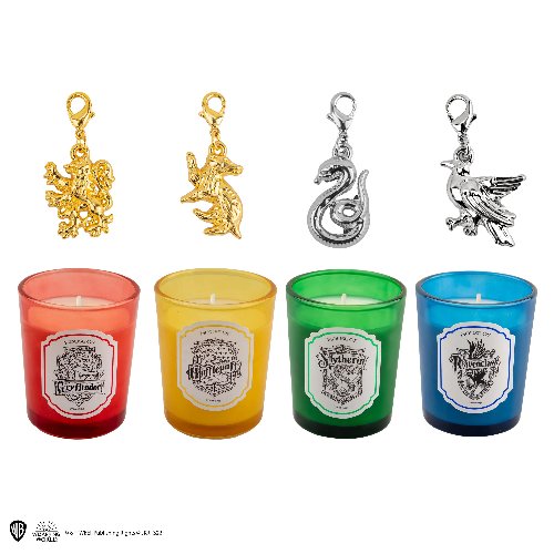 Harry Potter - Hogwarts Houses Gift Set (4x Candles, Bracelet)