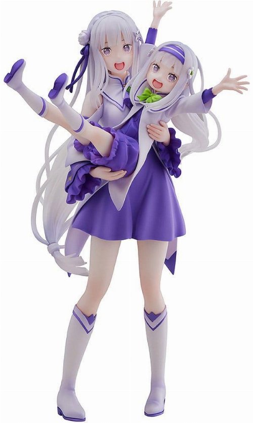 Re:Zero Starting Life in Another World - Emilia
& Childhood Emilia 1/7 Statue Figure (24cm)