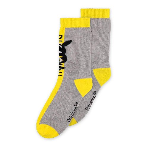 Pokemon - Yellow Pikachu High Κάλτσες (Μέγεθος
39-42)