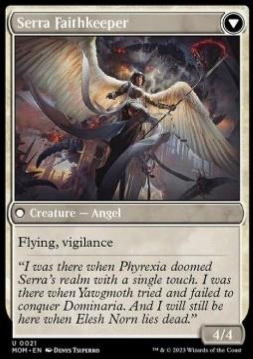 Invasion of Dominaria // Serra
Faithkeeper