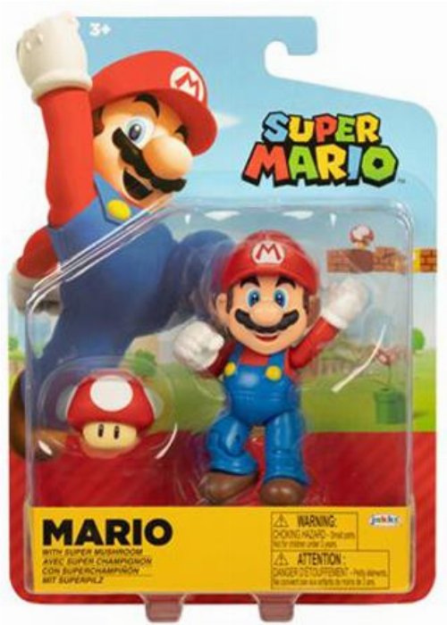 Super Mario - Mario with Super Mushroom
Minifigure (10cm)