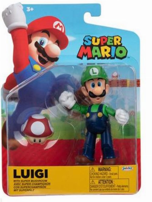 Super Mario - Luigi with Super Mushroom
Minifigure (10cm)