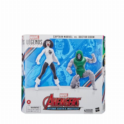 Marvel Legends - Captain Marvel vs Doctor Doom 2-Pack Action Figures (15cm)  